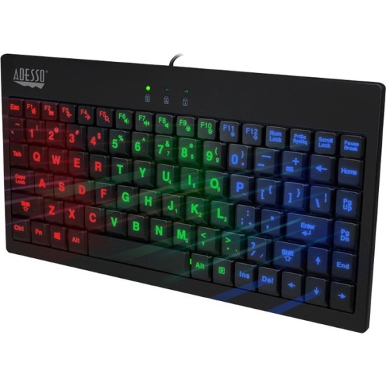 Adesso SlimTouch 110 - 3-Color Illuminated Mini Keyboardidx ETS3958010