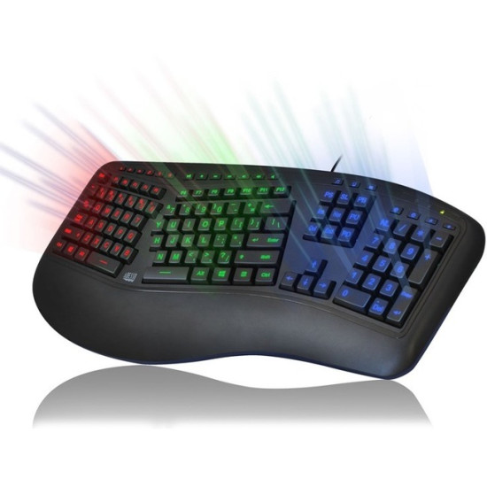 Adesso Tru-Form 150 - 3-Color Illuminated Ergonomic Keyboardidx ETS3958012