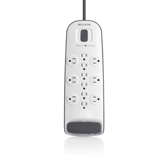 Belkin 12-outlet Surge Protector with 8 ft Power Cord with Cable/Satellite Protectionidx ETS2846076