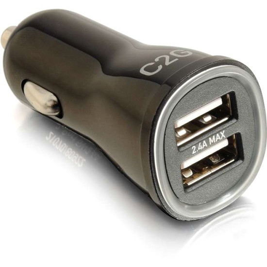 C2G Smart 2-Port USB Car Charger, 2.4A Outputidx ETS5304835