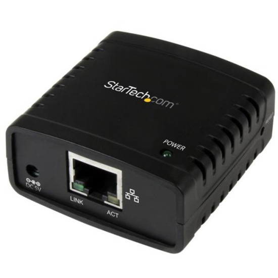 StarTech.com 10/100Mbps Ethernet to USB 2.0 Network LPR Print Server - USB Print Server with 10Base-T/100Base-TX Auto-sensingidx ETS4364970