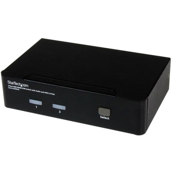 StarTech.com 2 Port USB HDMI KVM Switch w/ Audio & USB 2.0 Hubidx ETS2653249