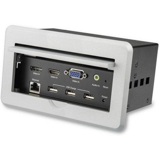 StarTech.com Conference Table Connectivity Box for A/V - USB Charging - LAN - HDMI / VGA / DisplayPort Inputs - HDMI Output - 4Kidx ETS5362693