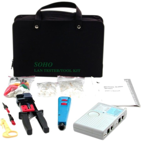 StarTech.com Professional RJ45 Network Installer Tool Kit with Carrying Case - Network Installation Kit - Network tool tester kitidx ETS495647