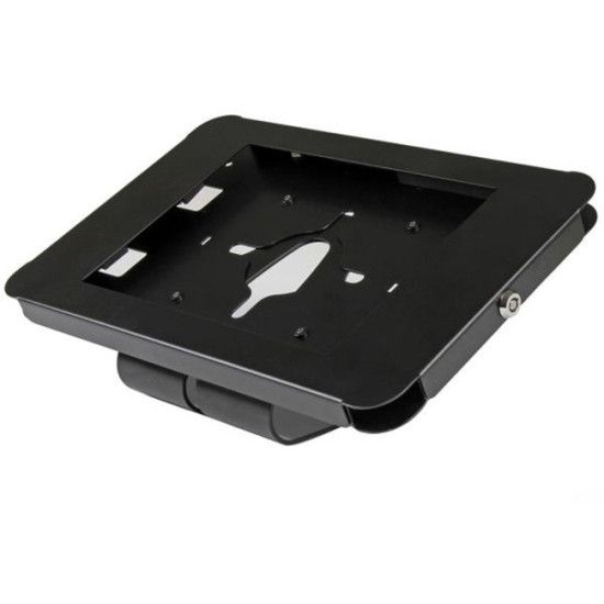 StarTech.com Secure Tablet Stand - Security lock protects your tablet from theft and tampering - Easy to mount to a desk / table / wall or directly to a VESA compatible monitor mount - Supports iPad and other 9.7" tablets - Steel Construction - Threa
