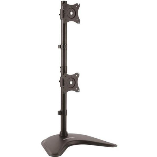 StarTech.com Vertical Dual Monitor Stand - Heavy Duty Steel - Monitors up to 27" - Vesa Monitor - Computer Monitor Standidx ETS4806111