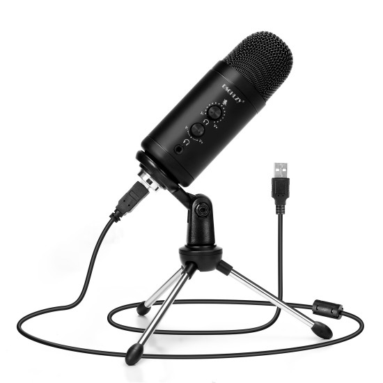 USB Recording Microphone for Computer Podcast: Zero Latency Monitoring Professional PC Mic Studio Cardioid Kit with Tripod Stand, Great for Gaming, Podcasting, Streaming, YouTube, Voice Over, Skypedo21 D0102HPIFX7